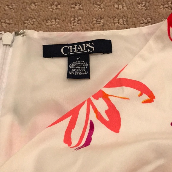 Chaps (Ralph Lauren) Floral Print Cotton Dress - Picture 5 of 6